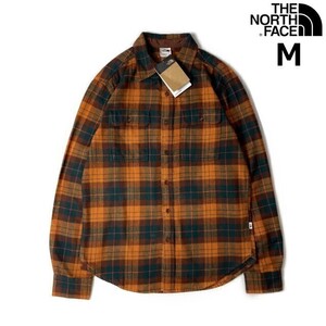 1円～!売切!【正規新品】THE NORTH FACE◆ARROYO FLANNEL SHIRT 長袖 ネルシャツ US限定 厚手 茶タグ (M)茶② チェック柄 180914-5