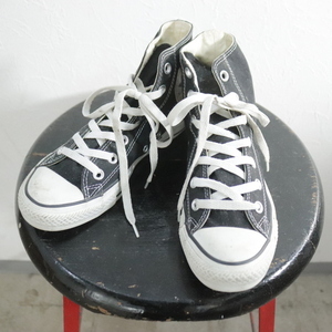 2000年代製 CONVERSE コンバース ハイカットスニーカー■00s 表記24cm ブラック 黒 オールスター 靴 くつ 小物 古着 アメカジ ストリート