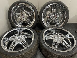 【YOKOHAMA PARADA Spec-X 295/35R24】夏タイヤ【GIANNA BLITZ 24インチ 10J5HPCD150+35】バリ溝 ランクル200 LX等　(MTA866)