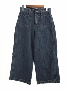 Wrangler ラングラー ワイド デニムパンツ sizeS/紺 ■■ ☆ dkb3