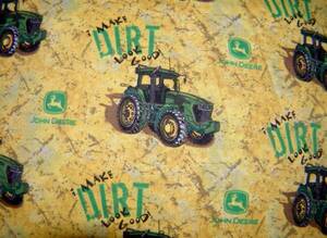 ＵＳＡネル生地★JOHN DEERE　DIRT