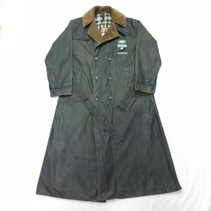 90s Barbour Trench Coat LAND ROVER c36　ビンテージ　バブアーランドローバー　セージ　トレンチコート　