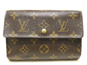 LOUIS VUITTON ヴィトン パスケース付き 3つ折り 財布 ☆ M61202 ポルトトレゾール エテュイ パピエ モノグラム SP0035 ▼6L