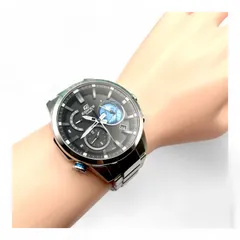 極美品 ■ 稼働 CASIO カシオ EDIFICE エディフィス EQB-600 メンズ腕時計 クロノ ソーラー Bluetooth ブルートゥース A2167-145-77