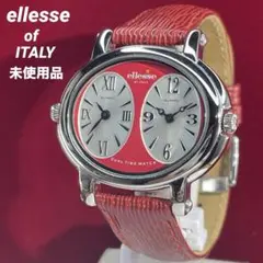 ★超希少 未使用 ellesse トラベルウォッチ 純正革ベルト・尾錠 腕時計