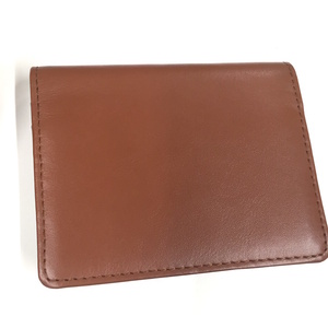 未使用Business Leather Factory カードケース 名刺入れ レザー ブラウン [jgg]