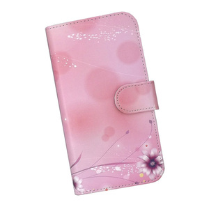iPhoneSE(第2世代)/(第3世代)　スマホケース 手帳型 プリントケース 花柄 ピンク おしゃれ