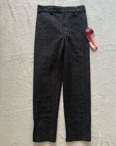 デッドストック DEMIJDI size36 USA製 ウールパンツ WOOLEN MILLS タグ付き 未使用 サスペンダーボタン ツイード ベミジ メンズ 