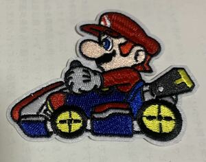 マリオカート　車　カー　アイロン　刺繍　ワッペン　マリオ