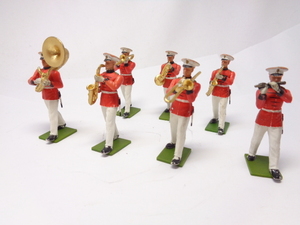 BRITAINS MARINES MILITARY BAND FIGURE ブリテン 海兵軍楽隊 フィギュア 7体セット 送料別