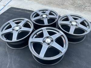 SSR GTV01 17インチ7J+50J 4穴 PCD100 4本セット TANABE 社外ホイール