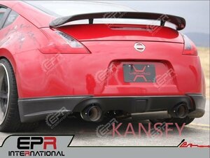 日産フェアレディZ Z34 370Z カーボンファイバー リアバンパー ハーフスポイラー カーボンファイバー 光沢仕上げ