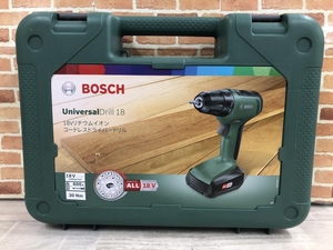 003☆未使用品☆BOSCH 18Vリチウムイオンコードレスドライバードリル UniversalDrill18　バッテリ1個