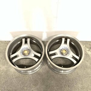 YOKOHAMA ヨコハマ Super ADVAN Racing ホイール 2本セット 17x9J PCD114.3 5穴 OFF+38○現状品