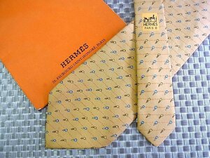 ♪35521C♪良品【花 小花 柄】エルメス【HERMES】ネクタイ