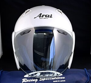 美品　ほぼ未使用　Arai　アライ　M2000　SZ F　SNELL　ヘルメット　59.60cm　2003年製　保存袋