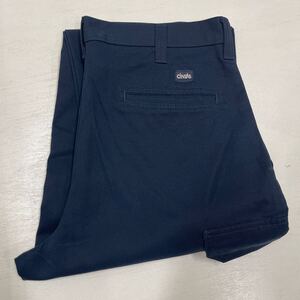 W32 NAVY 足ジャスト 古着 CINTAS カーゴ ワークパンツ チンタス WORK CARGO PANTS REDKAP PT20 WKP013