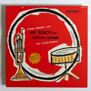 【LP/国内盤・モノラル】Max Roach & Clifford Brown / The Best of In Concert