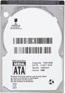 1TB 2.5インチ S-ATA HDD 5400rpm 1TB 8MB SATA ノートパソコン用ハードディスク ポータブルHDD DVRレコーダー 録画デッキ STHDD25