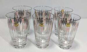 ビンテージ　タンブラー６個セット ササキ ガラス Vintage Tumbler 50’ｓ Sasaki Glass　