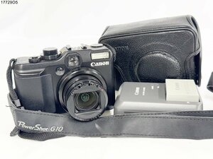 シャッターOK Canon キャノン PowerShot G10 パワーショット ブラック コンパクト デジタルカメラ バッテリー有 ケース 17729O5-8