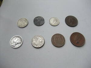 少し古い小さなコインたち（1858~1948)