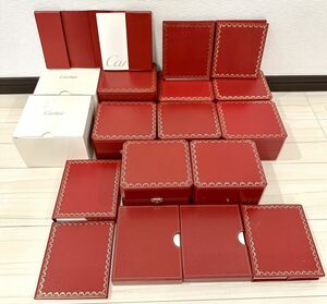 1円〜Y 純正 8箱セット Cartier カルティエ BOX 箱 ボックス 山 まとめ レッド 付属品 説明書 冊子 時計 12577998