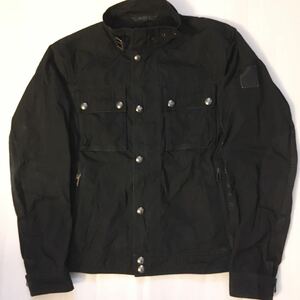 ベルスタッフ　Belstaff Mくらい　ナイロン　ライダースジャケット　ブラック