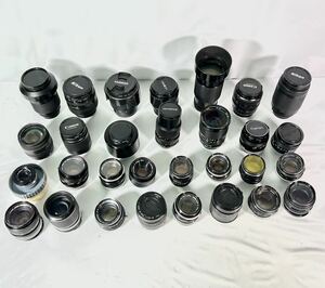 【売り切り】【中古品】【現状品】Canon PENTAX MINOLTA SIGMA Olympus 等 カメラレンズ 大量 まとめ売り レンズ 単焦点 ズームレンズ 