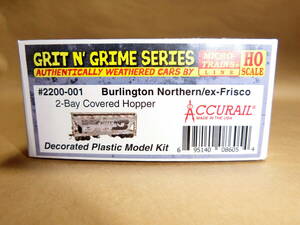 *未組立品(組立キット）* 【HOゲージ】MICRO-TRAINS (ACCURAIL) Burlington Northern/ex-Frisco 2-Bay Covered Hopper (#2200-001) *1輌*