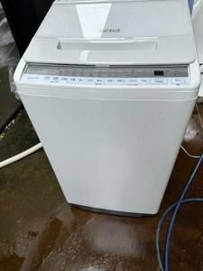 【動作確認済】2020年製 7kg HITACHI BEATWASH 日立 全自動洗濯機 ビートウォッシュ BW-V70F ホワイト 7.0kg 脱水乾燥機能付 直接引取可