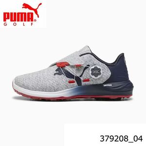 新品★プーマ★PUMA★379208 ファントムキャット ニトロ ディスク シューズ★スパイクレス★2024★【04】ホワイト/ネイビー/レッド★26cm