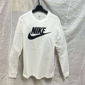 新品未使用品 ★ナイキ NIKE★メンズ Sサイズ 『NSW アイコン フューチュラ L/S Tシャツ』長袖Tシャツ 白ホワイト CI6292/100