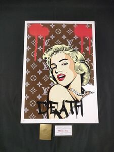 A14 DEATH NYC 世界限定ポスター 現代アート ポップアート ロイリキテンスタイン マリリンモンロー アンディウォーホル Vuitton 茶