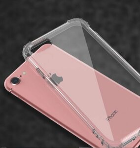 【値下げ】iPhone 8用ケース 上質TPU クリア 耐衝撃構造 ワイヤレス充電 レンズ保護設計 四つ角補強 iPhone 7/SE2/SE3併用 アイホン