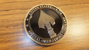 【USSOCOM】アメリカ特殊作戦軍 チャレンジコイン US Special Operations Commandマクディール空軍基地ネイビーシールズ米特殊部隊統合指揮