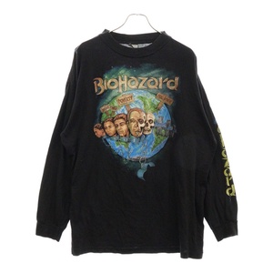 VINTAGE ヴィンテージ 00s BIOHAZARD L/S tee バイオハザード ロングスリーブ 長袖 カットソー ブラック