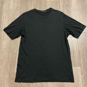 HA901 送料185円 UNIQLO ユニクロ +J スーピマコットン リラックスフィット クルーTEE sizeL black 半袖Tシャツ