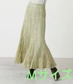 LACE NARROW SKIRT　レースナロースカート　LIME　Ｍサイズ