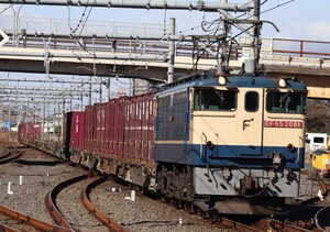 D967 JR武蔵野線 EF65-2081 貨物 鉄道写真