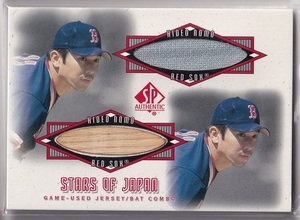 【ジャージ＆バットカード】2001 SP Authentic STAR OF JAPAN #JB-NN Hideo Nomo 野茂英雄