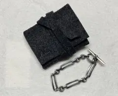 hum T-Bar Bracelet  シルバーブレスレット　フエルトポーチ付き