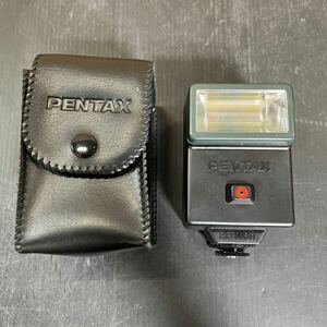 PENTAX フラッシュ ペンタックス ケース付 AF200SA ストロボ 中古品