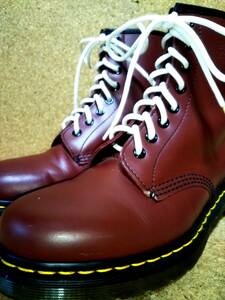 【Dr.MARTENS】ドクターマーチン 1460 8ホールブーツ UK7 (26cm ) 8EYE BOOT スムースレザー チェリーレッド 刻印あり【良品】