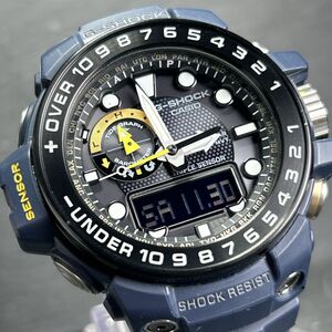 美品 CASIO カシオ G-SHOCK ジーショック GULFMASTER ガルフマスター GWN-1000NV-2A 腕時計 電波ソーラー アナデジ 多機能 動作確認済み