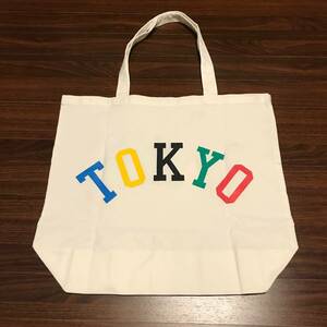 WEGO ウィゴー 東京 TOKYO バッグ 白 ホワイト カラフル 五輪風 オリンピック風 ロゴ トートバッグ エコバッグ おしゃれ 可愛い 未使用