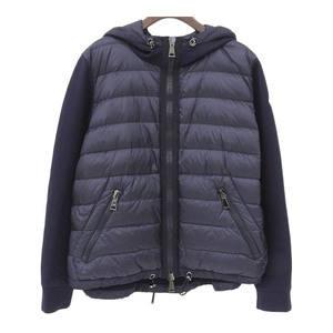 モンクレール MAGLIA CARDIGAN マグリア ダウン 切替 パーカー 84960 00 809BE レディース ネイビー MONCLER 中古 【アパレル・小物】