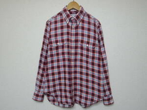 USA製■INDIVIDUALIZED SHIRTS インディビジュアライズドシャツ■ボタンダウン チェック シャツ■メンズ 14 1/2 長袖 アメリカ製 BD