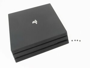 ○【SONY ソニー】PS4 Pro本体 HDD欠品 CUH-7200B ジェット・ブラック