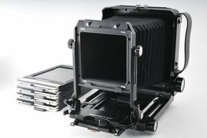 【美品】TOYO FIELD 45A トヨフィールド 大判カメラ カットフィルムホルダー4点付き 4x5 #306A